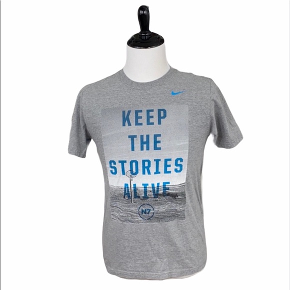Nike Gray Keep The Stories Alive Graphic Tee